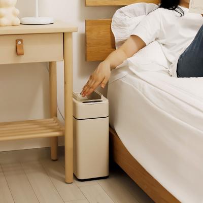 [다룸] 스마트 자동센서 쓰레기통 휴지통 냄새차단 집들이 인테리어 기저귀 종량제호환 10L 날개형