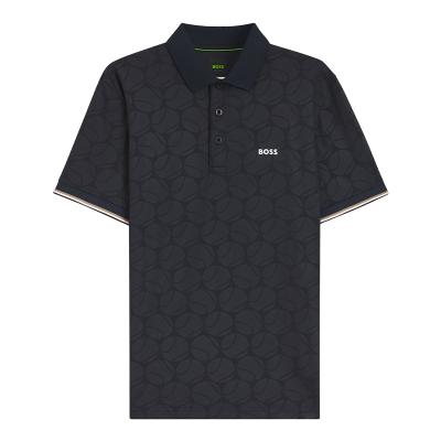 BOSS 액티브 엠보싱 테니스볼 패턴 폴로 셔츠(50564785001)